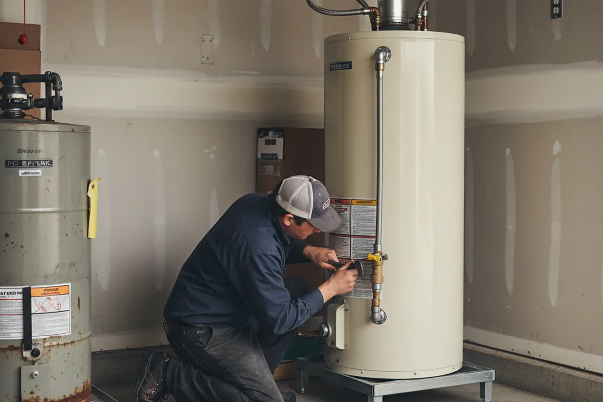 Water heater and shutoff valve replacement in Forestburgh
